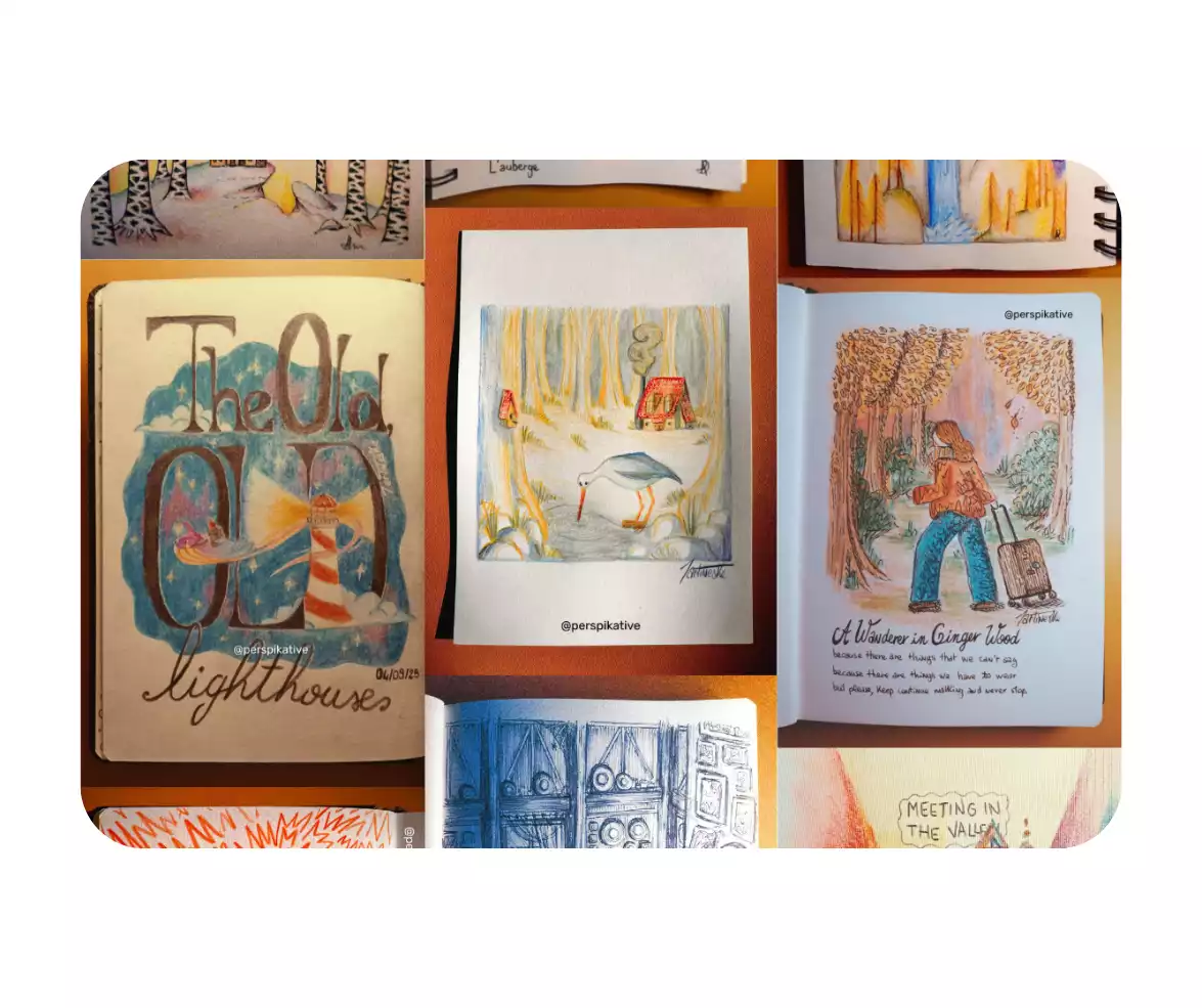 Collage de dessins